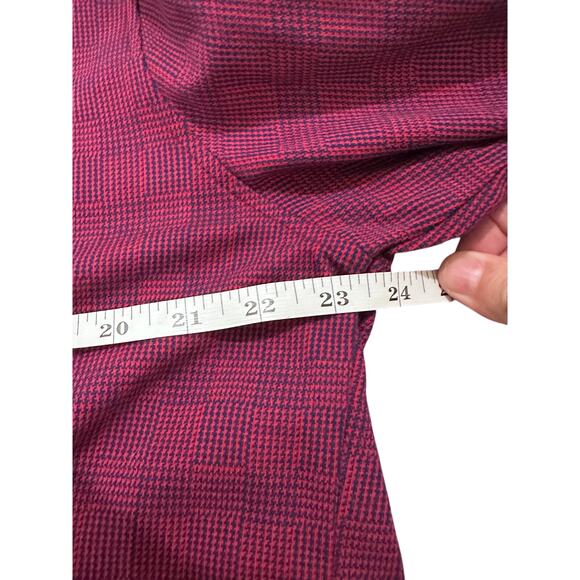 Robert Graham Woven Button Up Long Sleeve Shirt Red Burgundy Navy, size XL - Picture 3 of 9